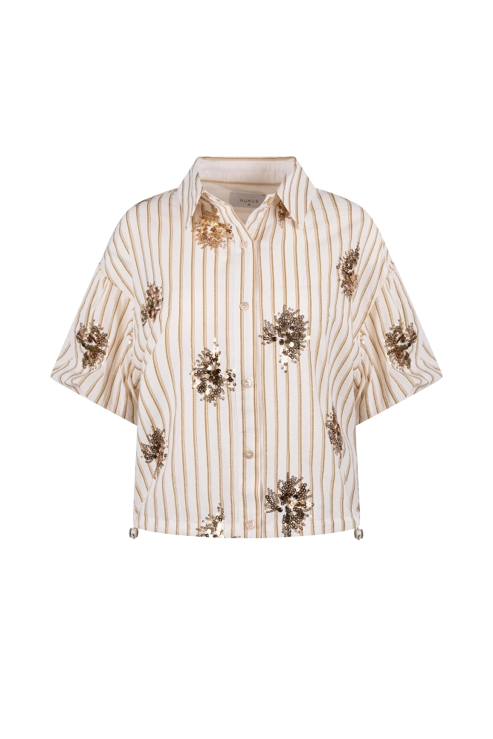 Dames blouse lange mouw ecru