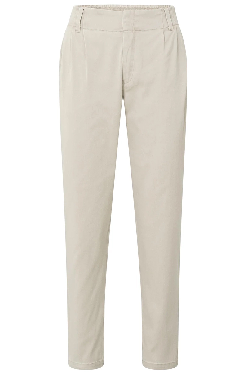 Yaya Woven loose fit trousers with GRAY MORN BEIGE 1