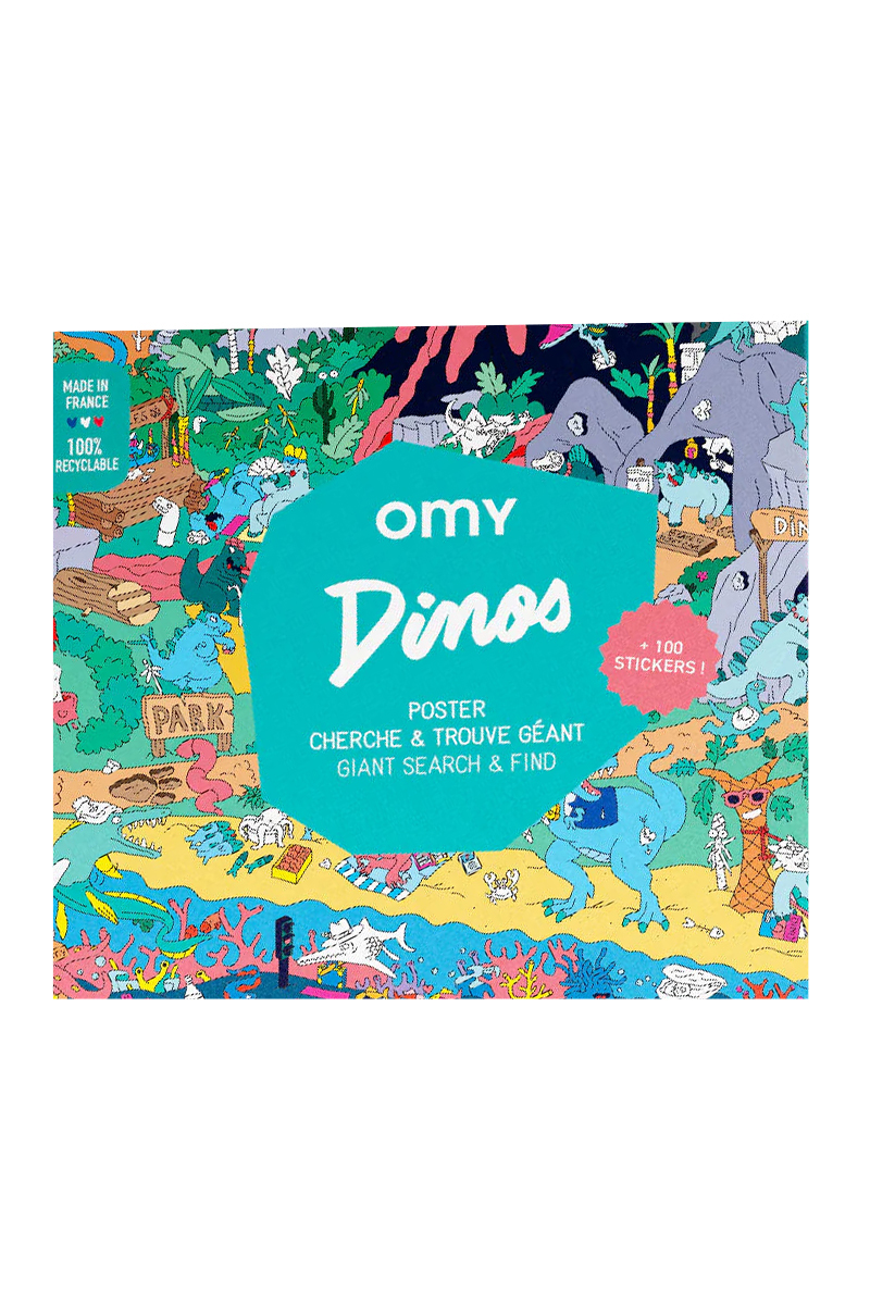 OMY Giant poster & stickers Blauw-1 1