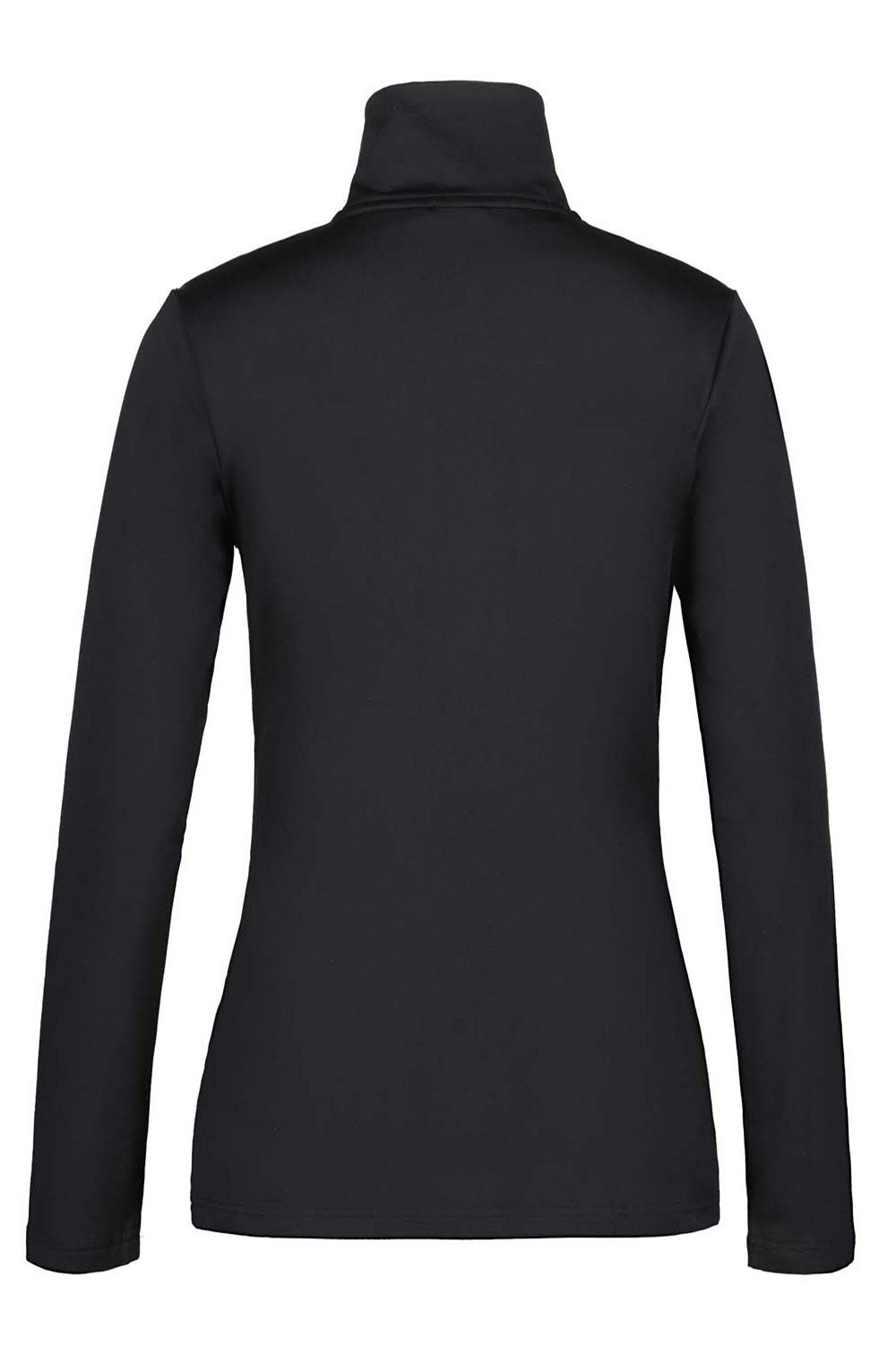 Wintersport dames pully+rits zwart