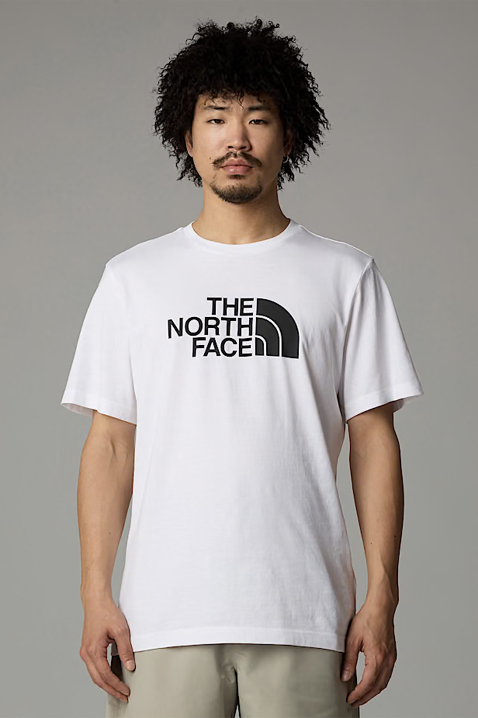 Casual heren t-shirt km wit