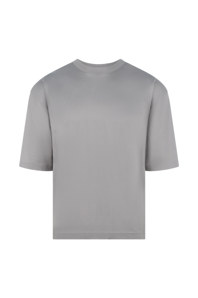 Heren t-shirt kortemouw grijs
