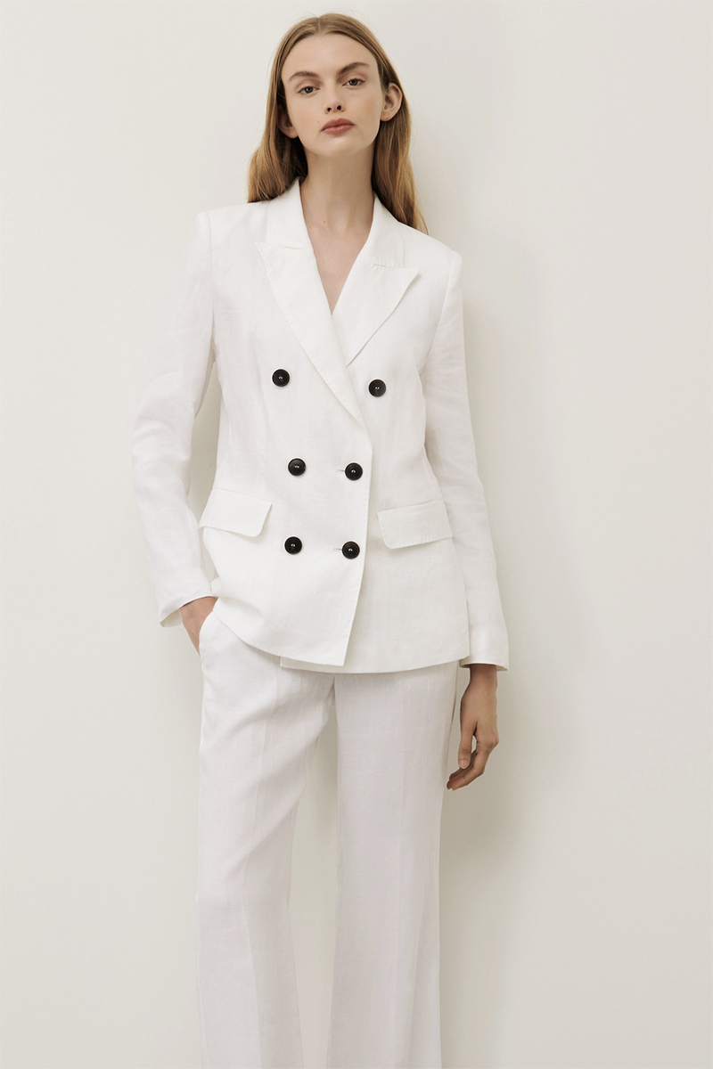 Dames blazer wit