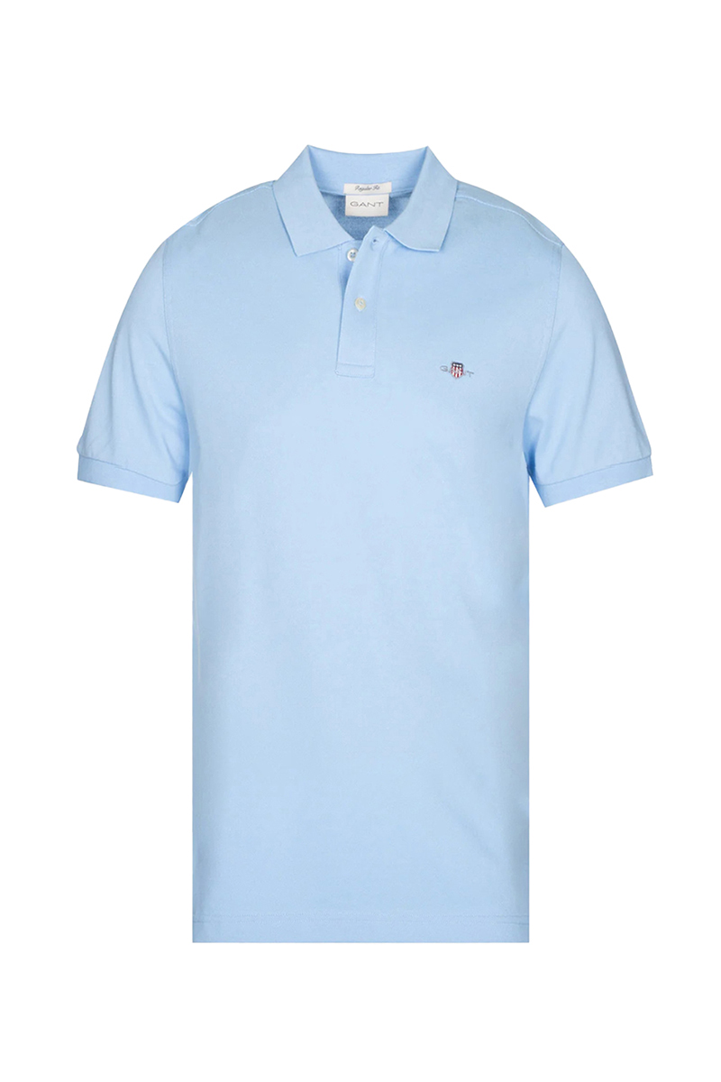 Gant REG SHIELD SS PIQUE POLO Blauw-2 1