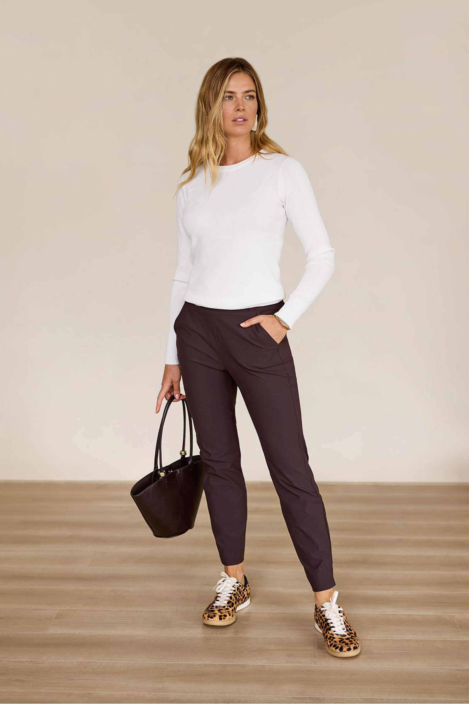 Dames broek bruin
