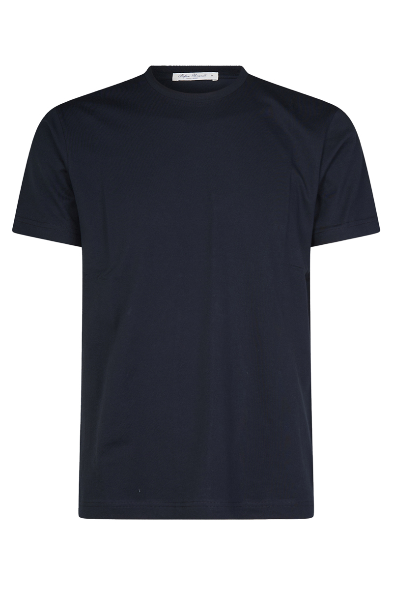 Heren t-shirt kortemouw blauw
