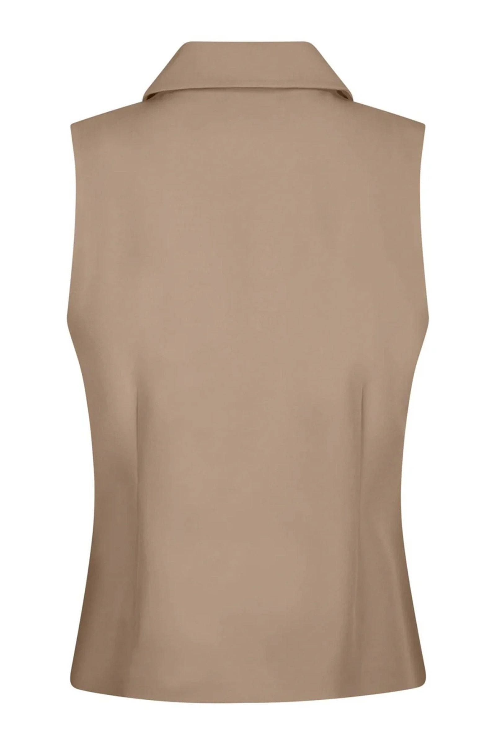 Neo Noir Annabella structure waistcoat bruin/beige-1 2