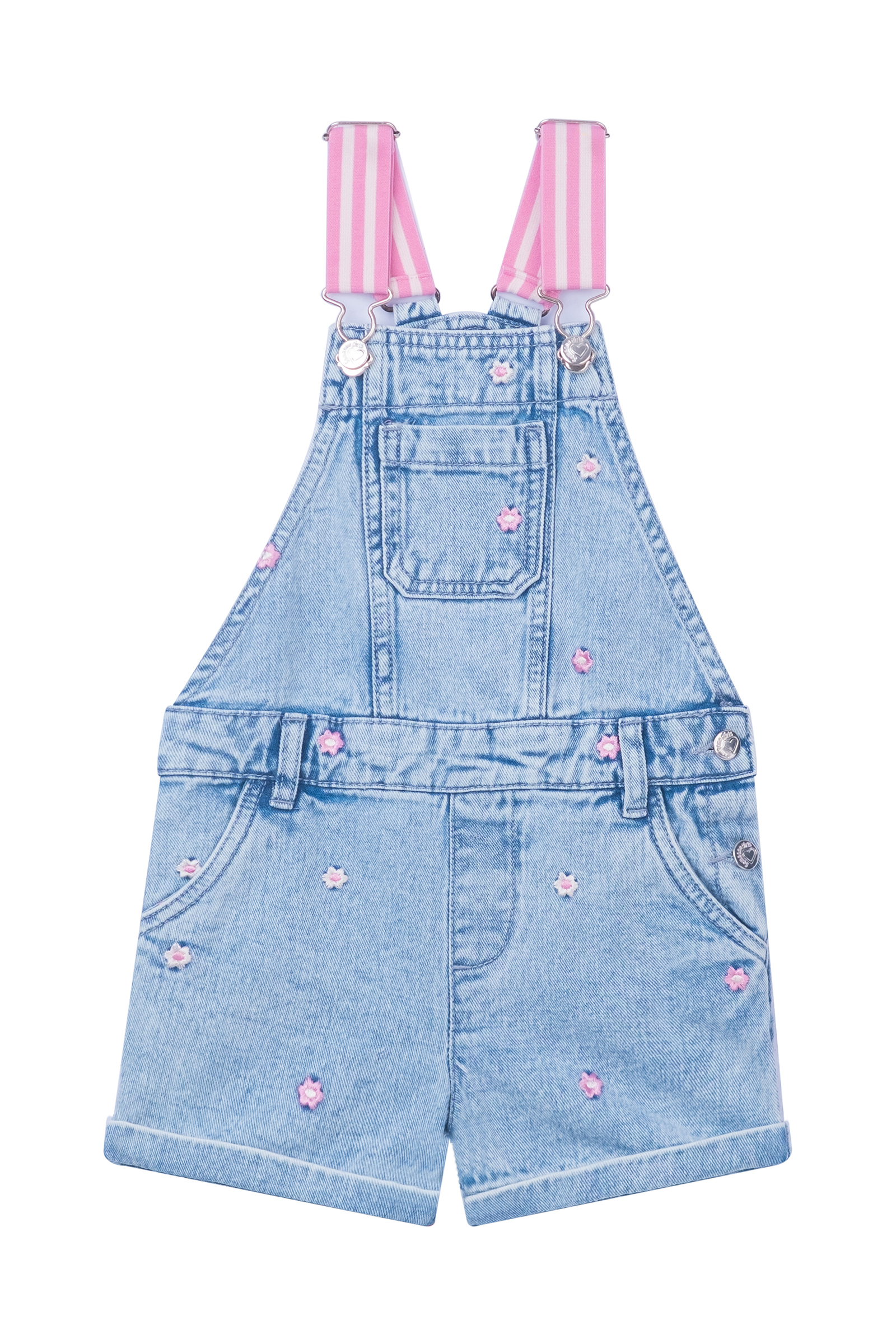 Meisjes jumpsuit/tuinbroek blauw