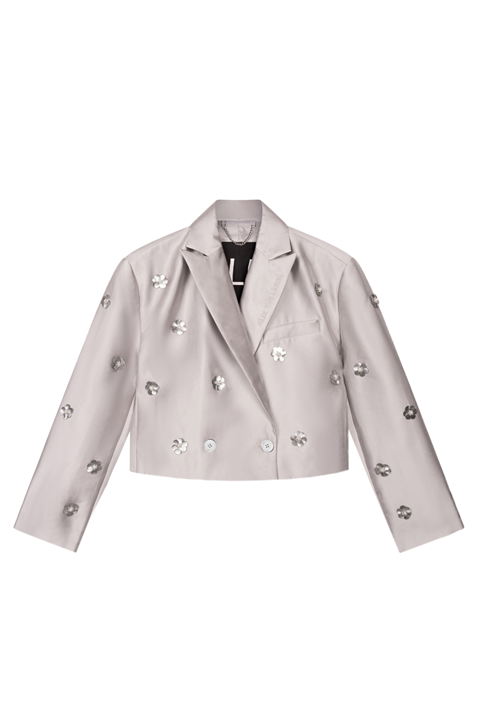 Alix the Label Beaded blazer Zilver-1 1