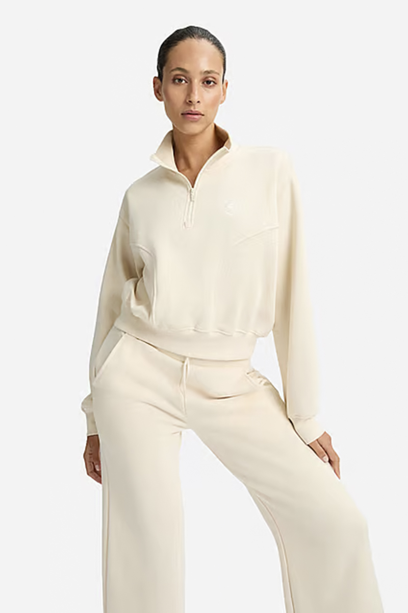 Fitness dames sweater ecru