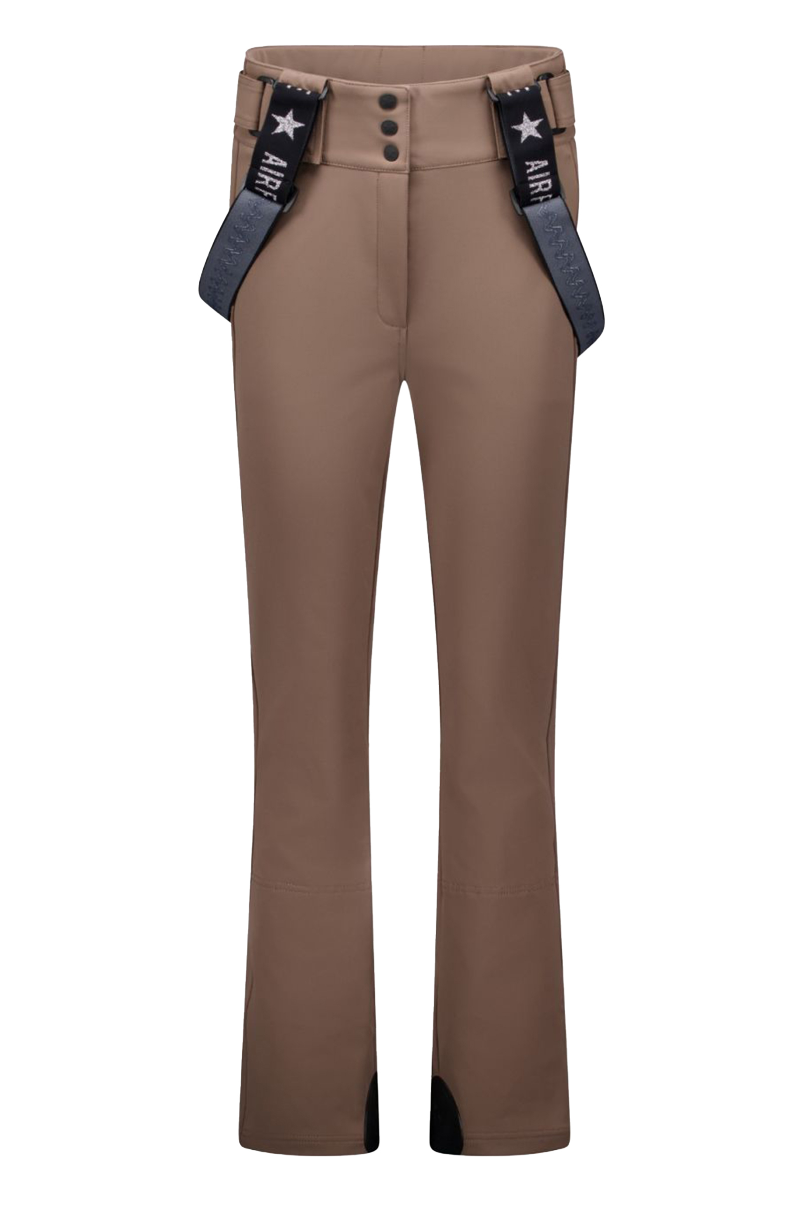 Wintersport dames strechbroek bruin