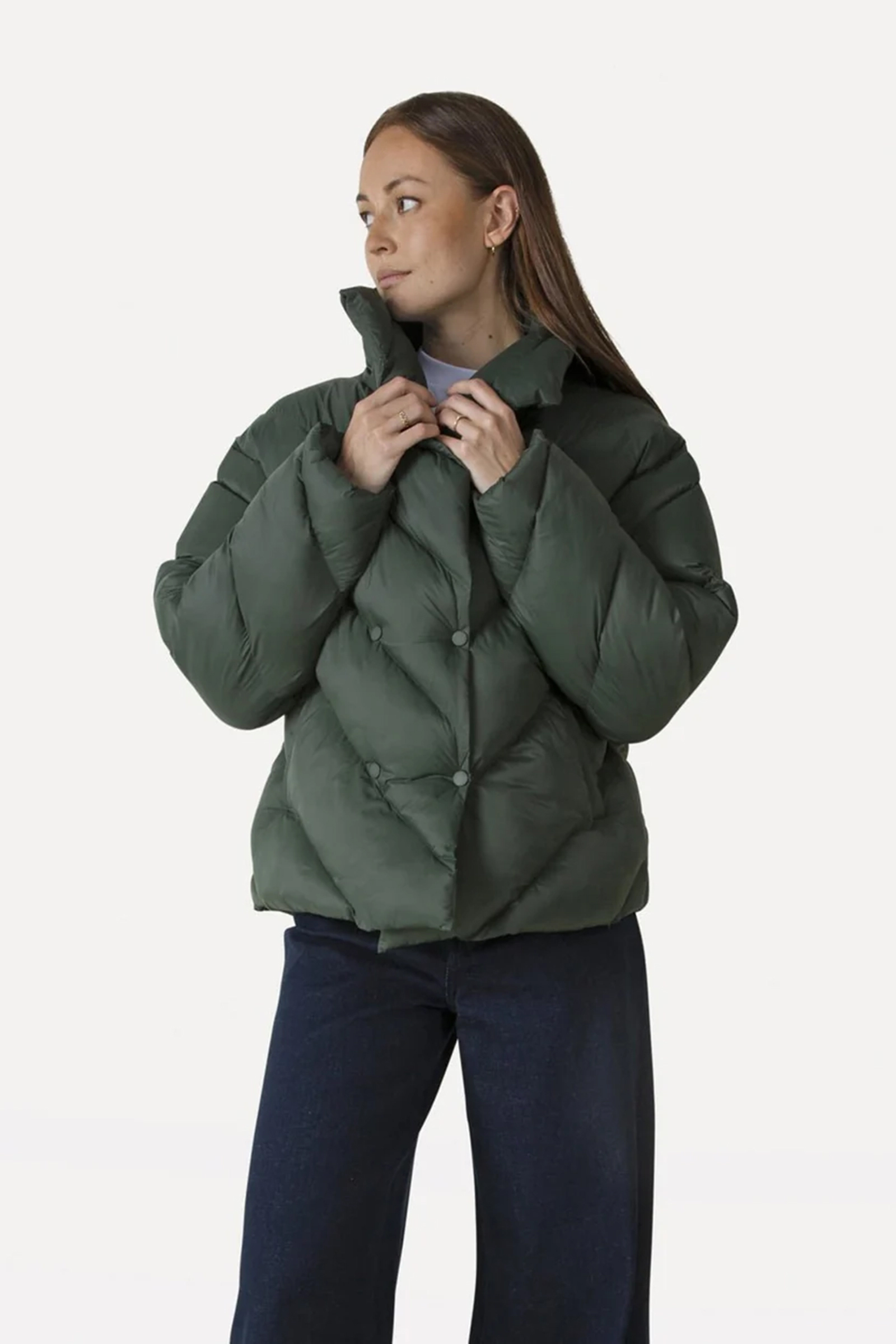 Dames jas groen