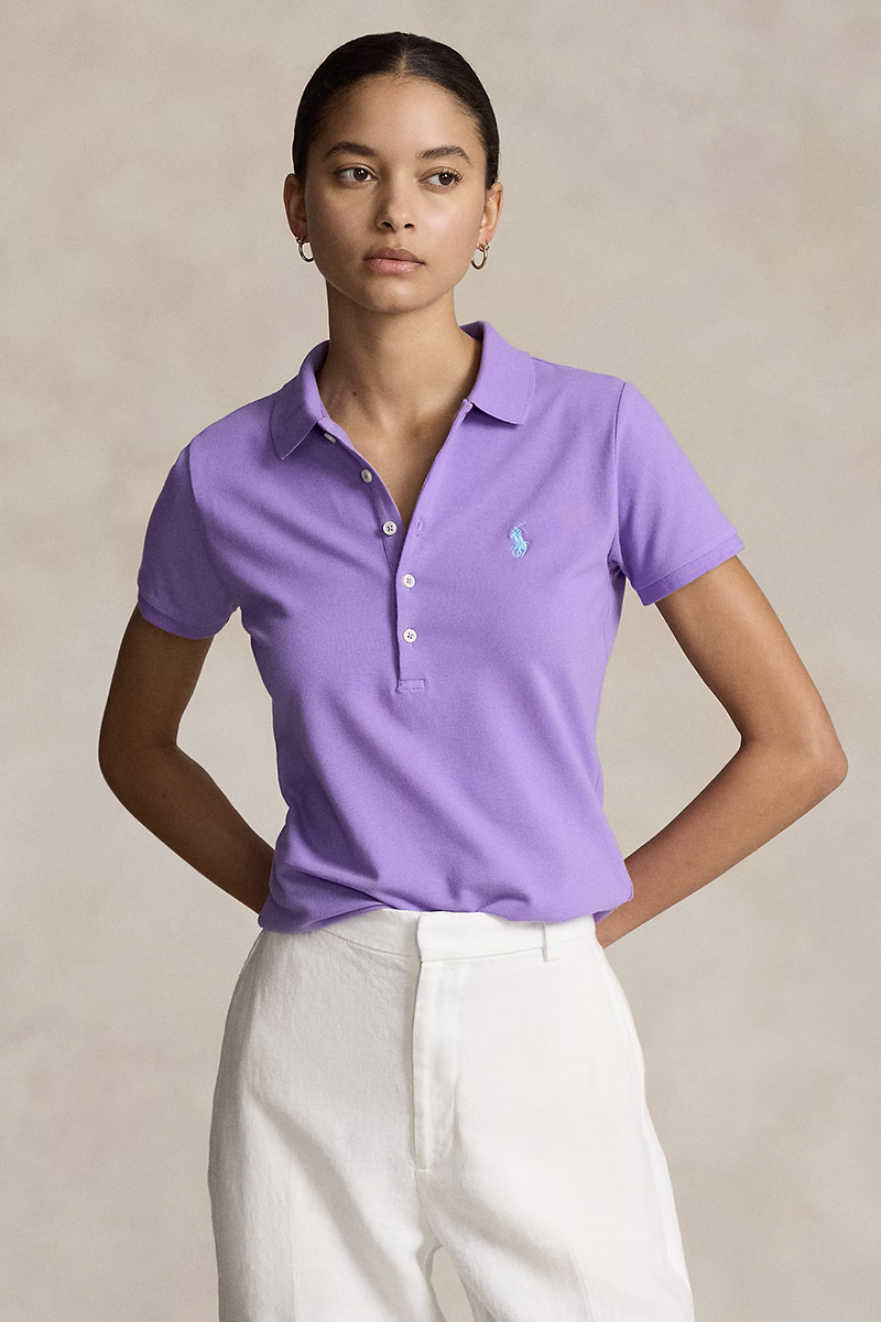 Dames polo paars