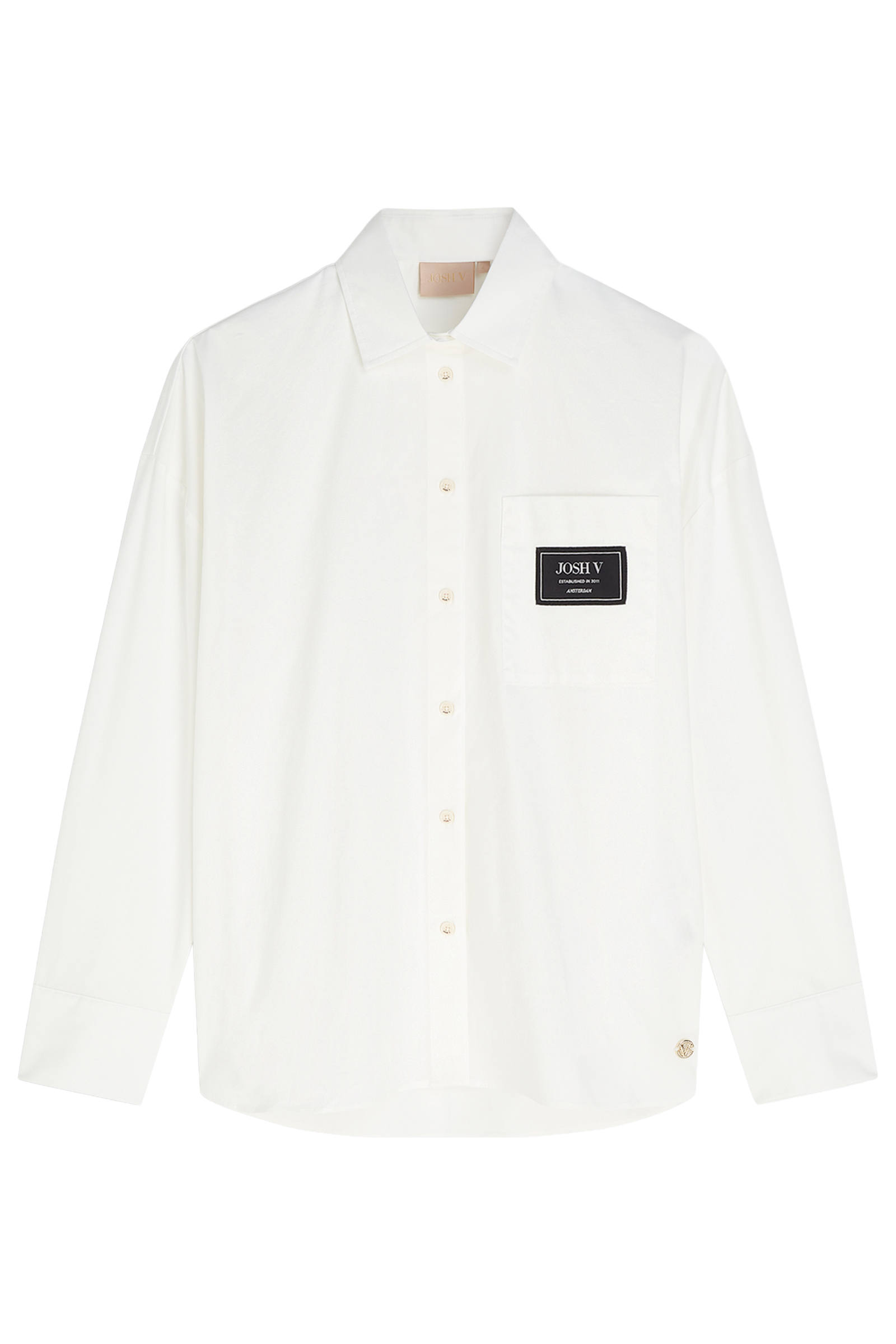 Dames blouse lange mouw wit