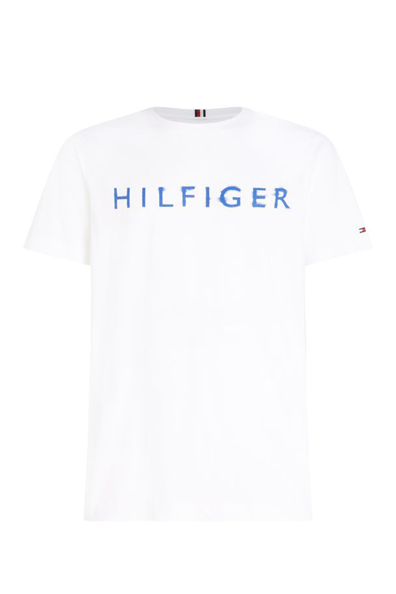 Tommy Hilfiger HILFIGER INK TEE Wit-1 1