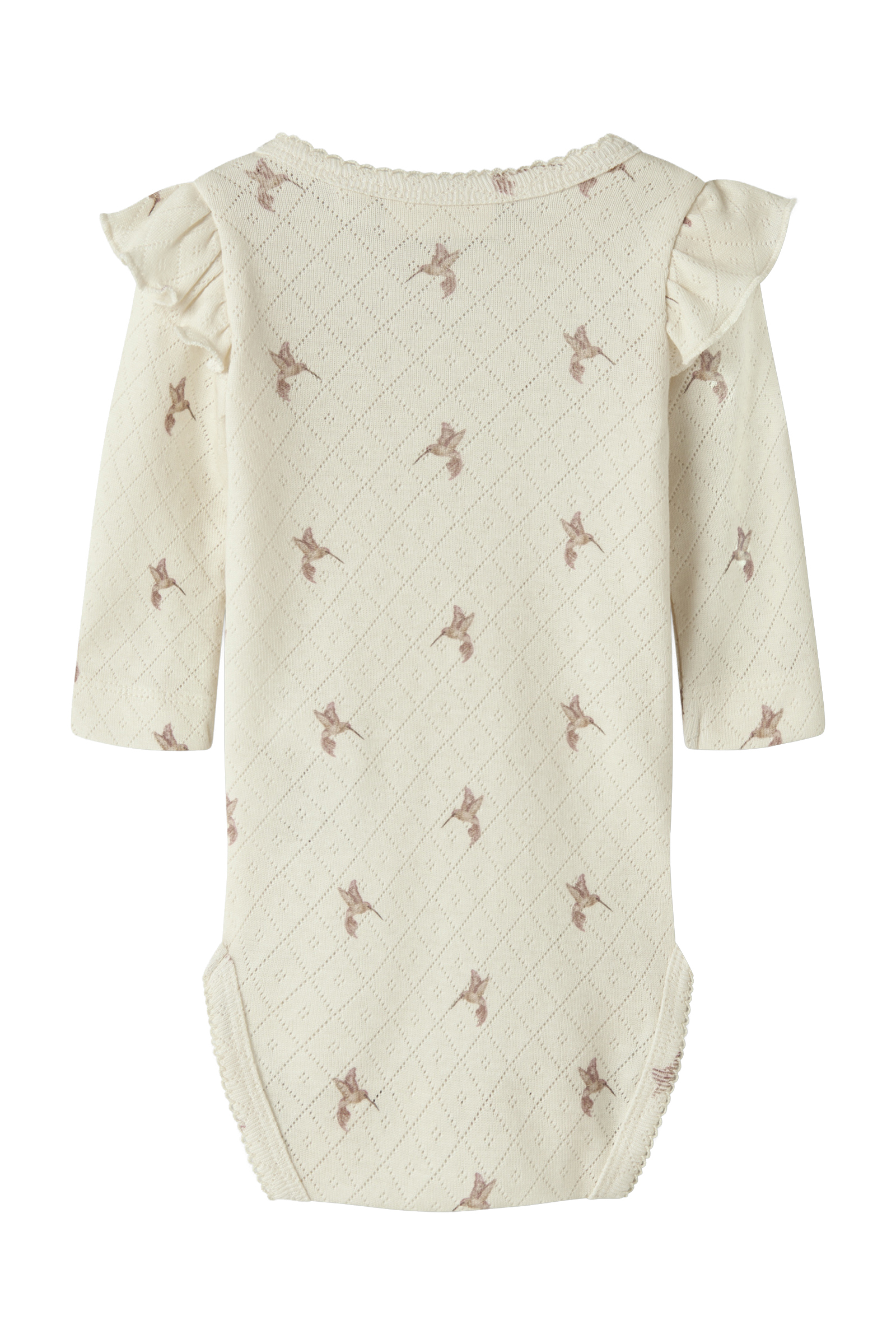 Baby romper lange mouw grijs