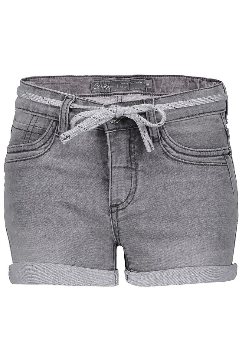 Meisjes short grijs