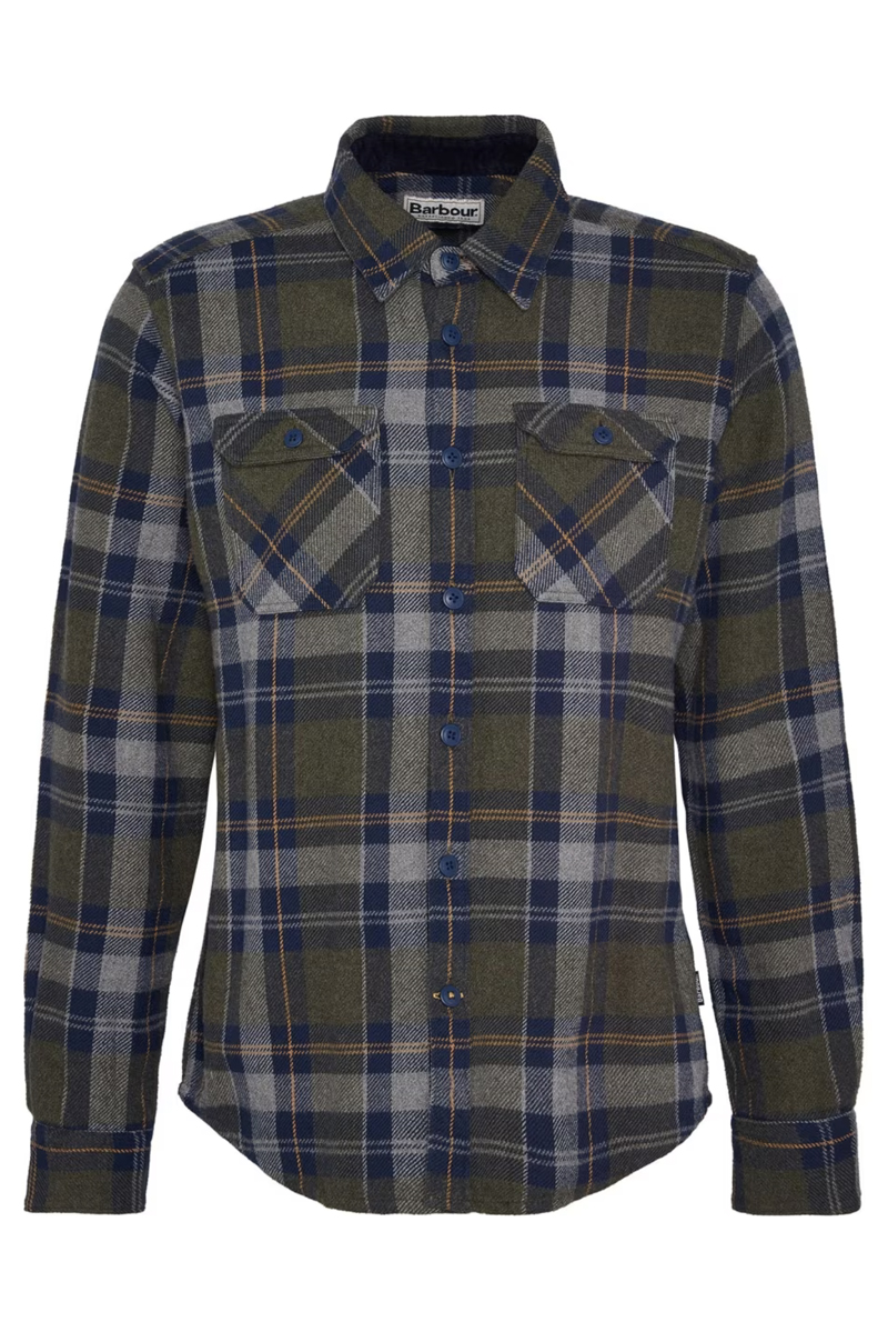 Heren overshirt blauw