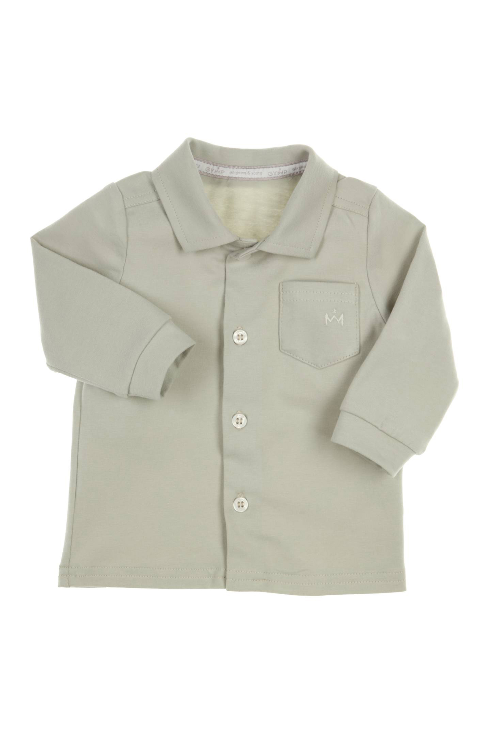 Baby blouse/overhemd groen