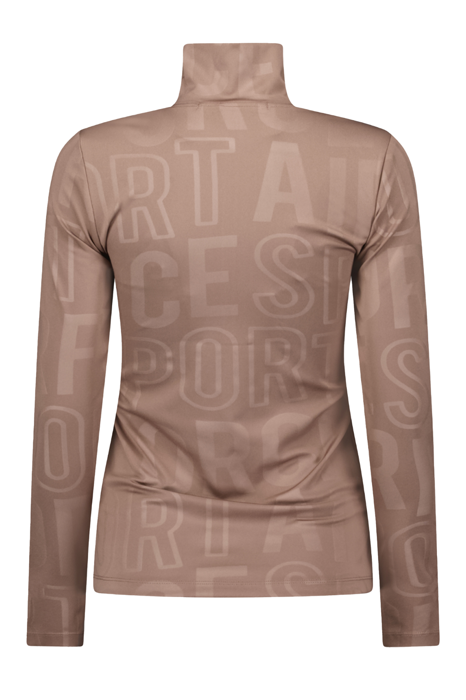 Wintersport dames pully+rits bruin