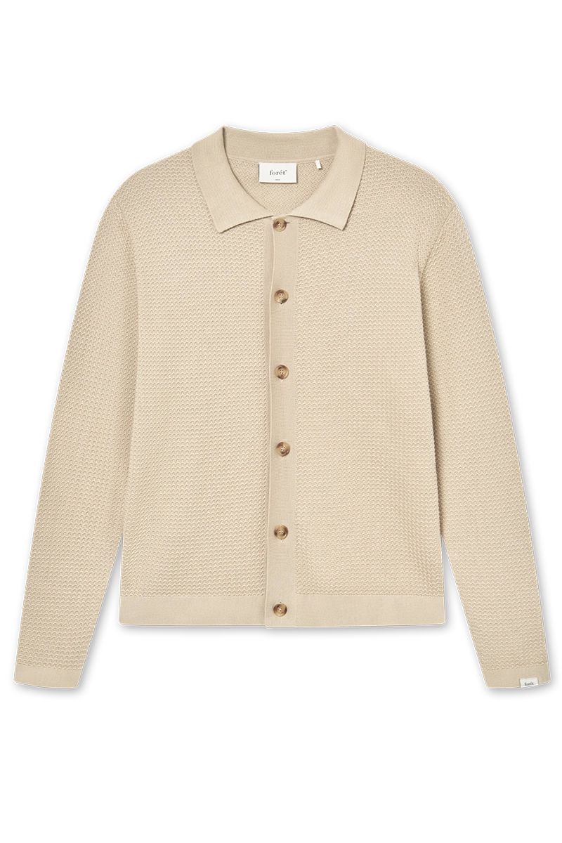 Heren vest ecru