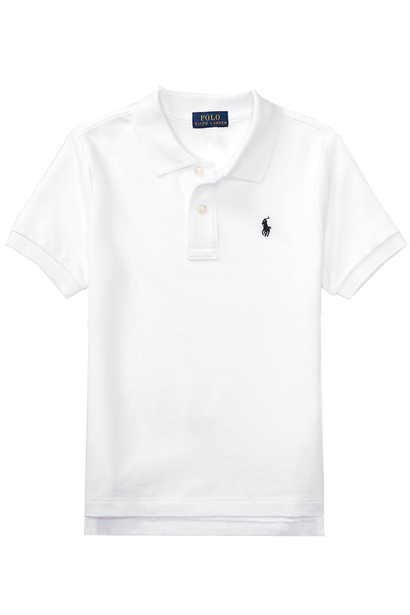 Jongens polo korte mouw wit