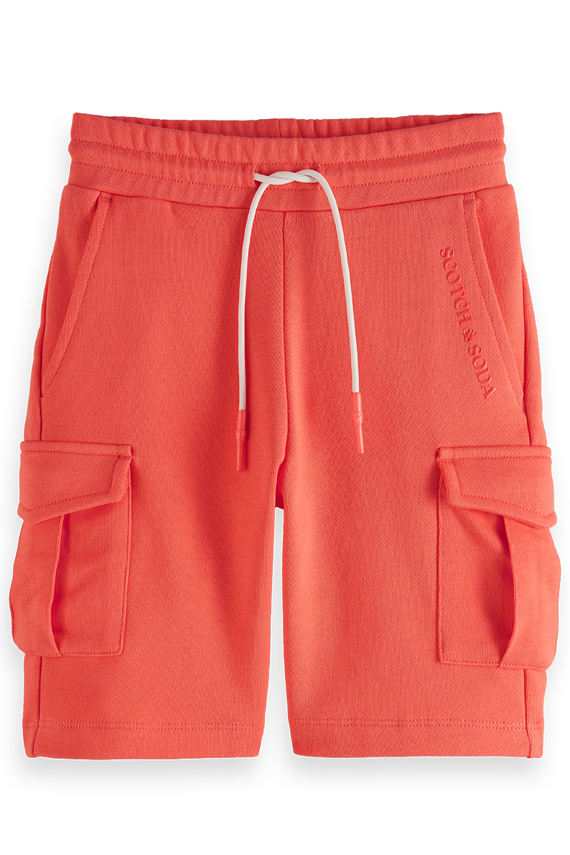 Scotch & Soda Cargo sweatshorts in Organic Cotton Groen-1 1