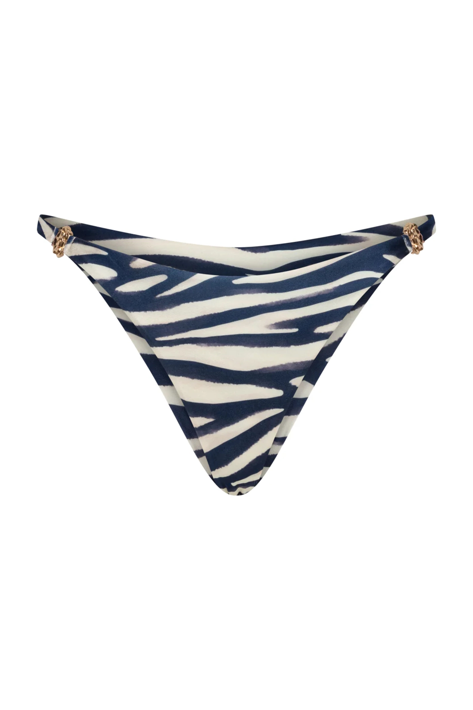 Bad/beach dames bikini slip blauw