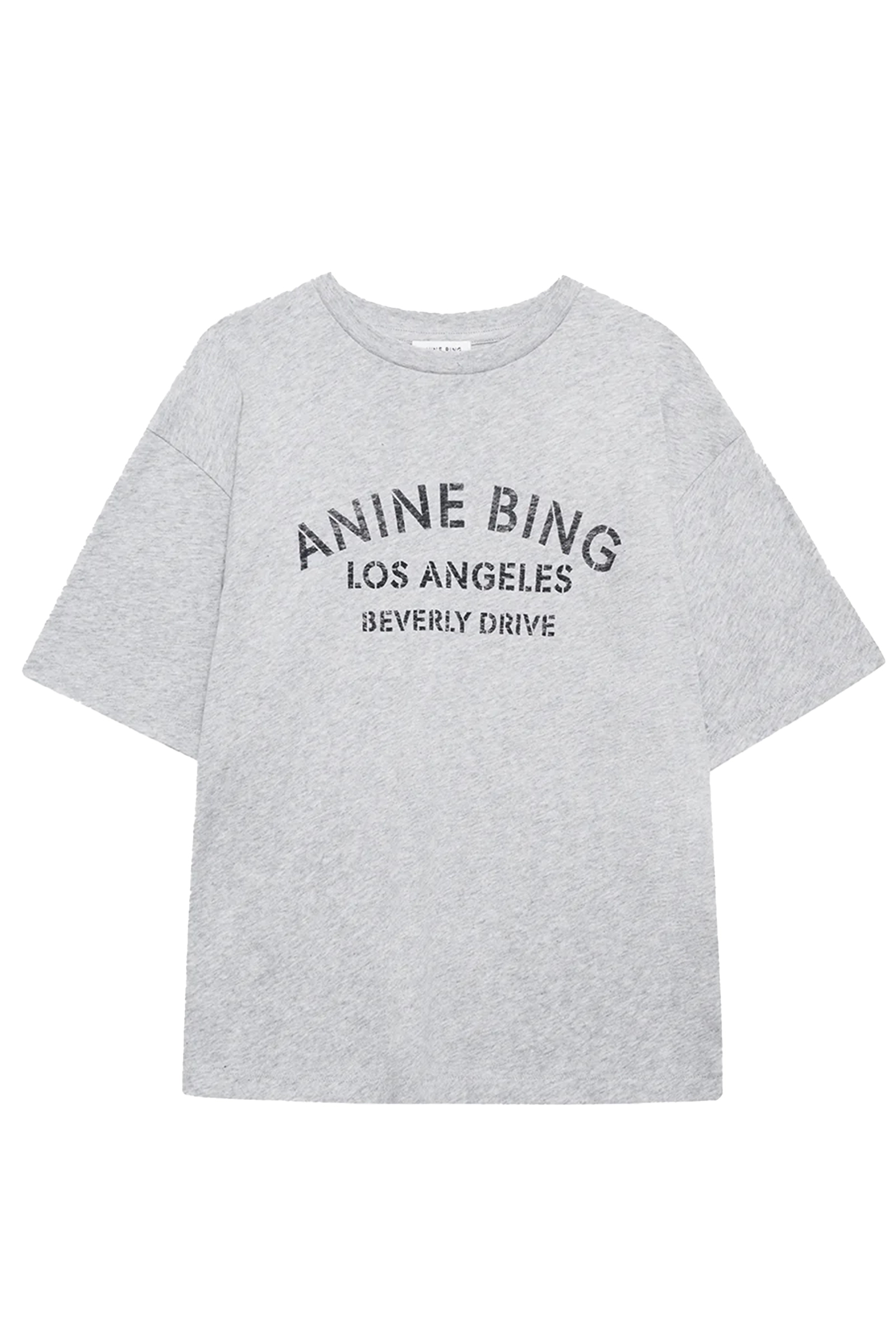 Dames t-shirt korte mouw grijs