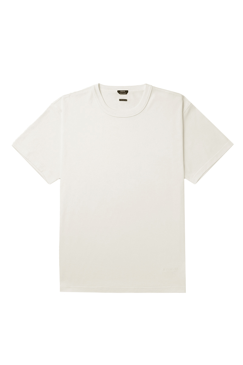 Heren t-shirt kortemouw ecru