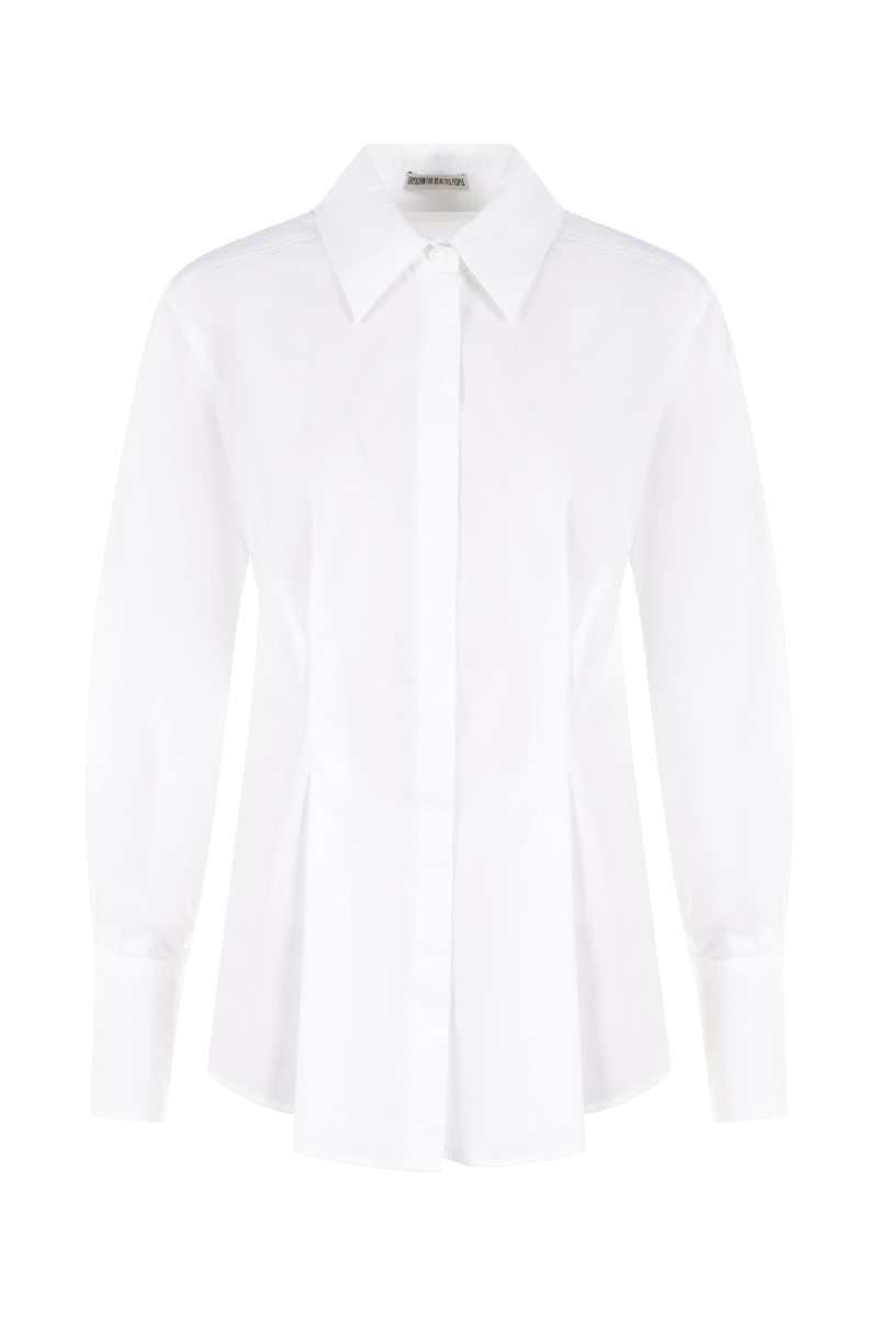 Dames blouse lange mouw wit