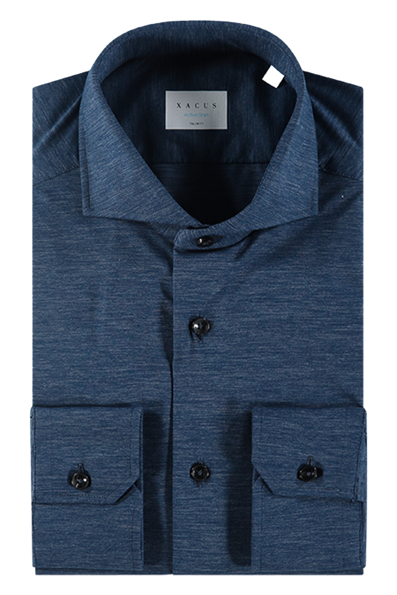 Xacus CAMICIA IN JRS Blauw-2 1