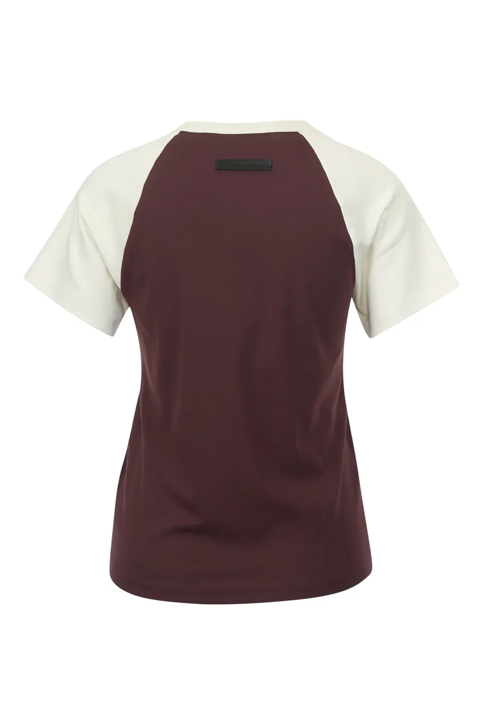 Dames t-shirt korte mouw bruin