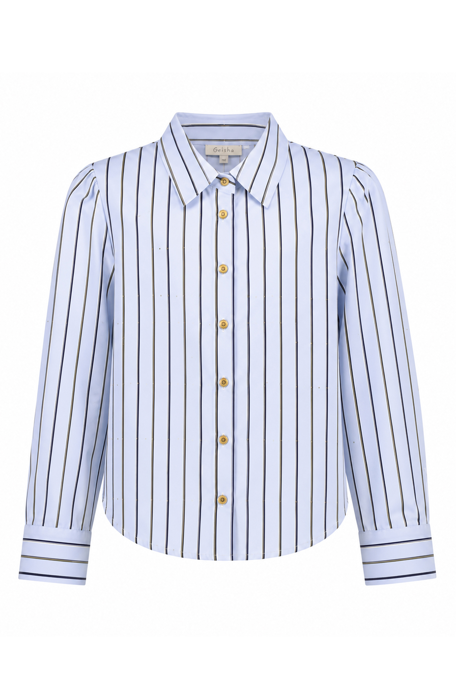 Meisjes blouse lange mouw blauw