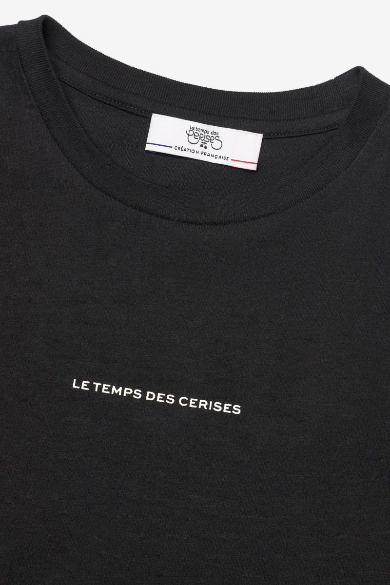 Meisjes t-shirt korte mouw zwart