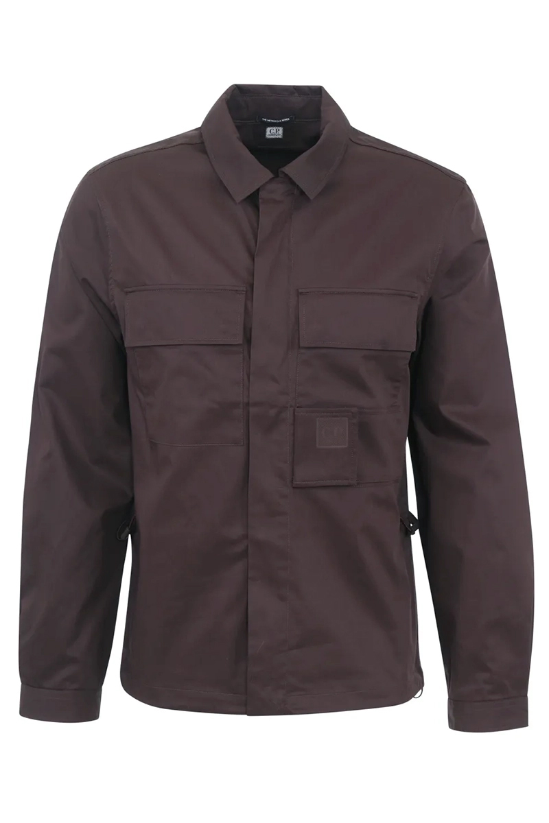 Heren overshirt bruin