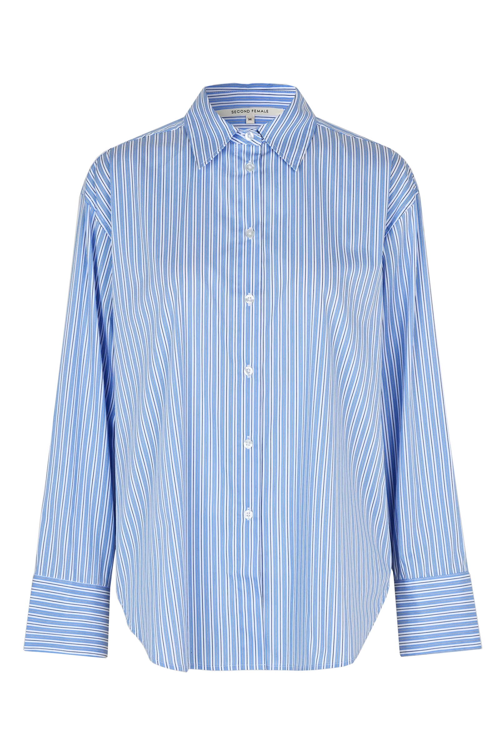 Dames blouse lange mouw blauw