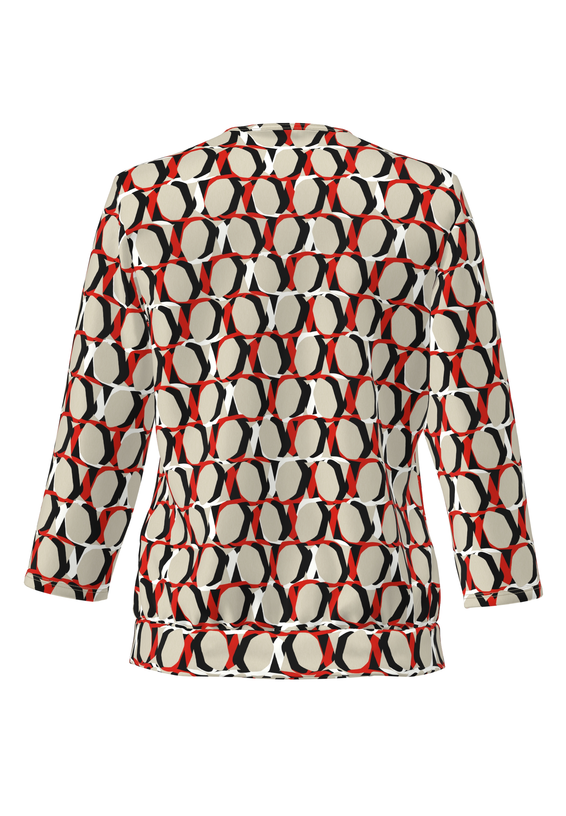 Dames blouse lange mouw rood