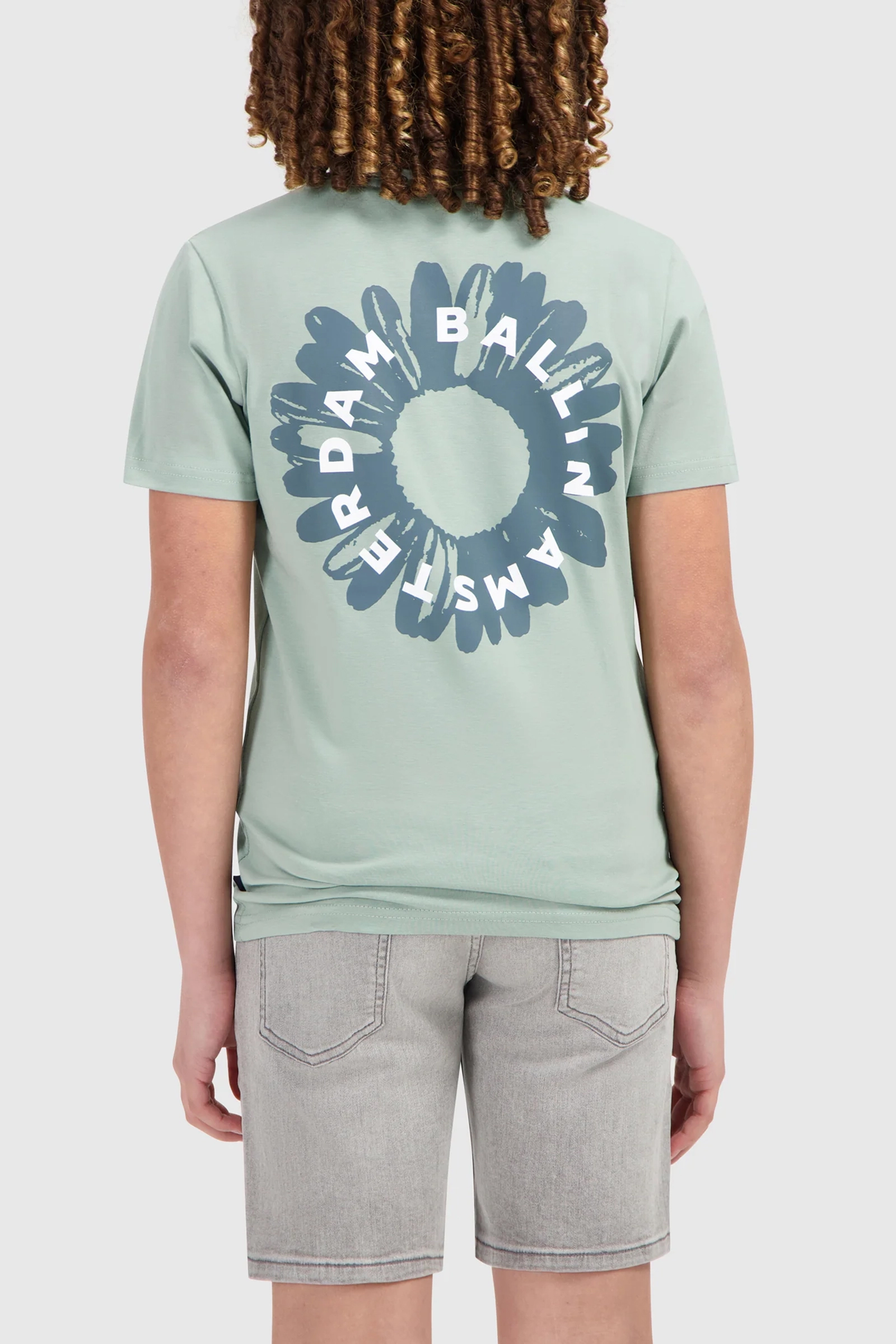 Ballin Regular fit crewneck tshirt Groen-1 3