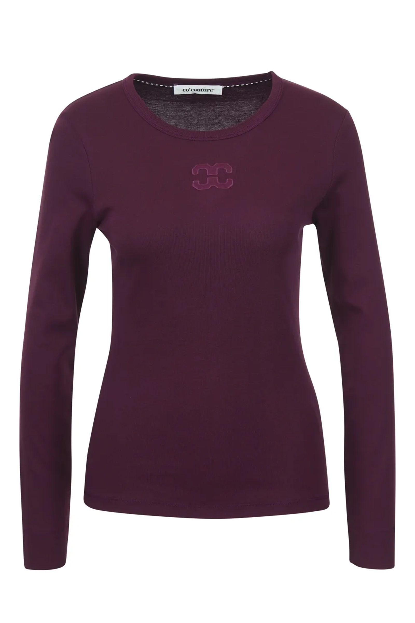 Dames t-shirt lange mouw paars