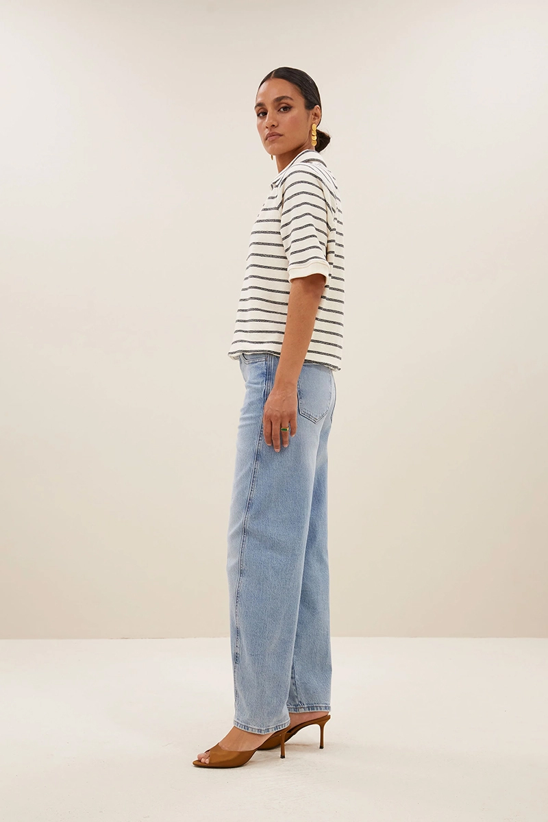 By Bar Harper breton stripe top Ecru-1 3