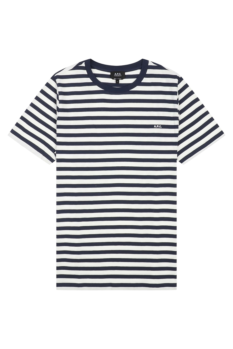 Heren t-shirt kortemouw blauw