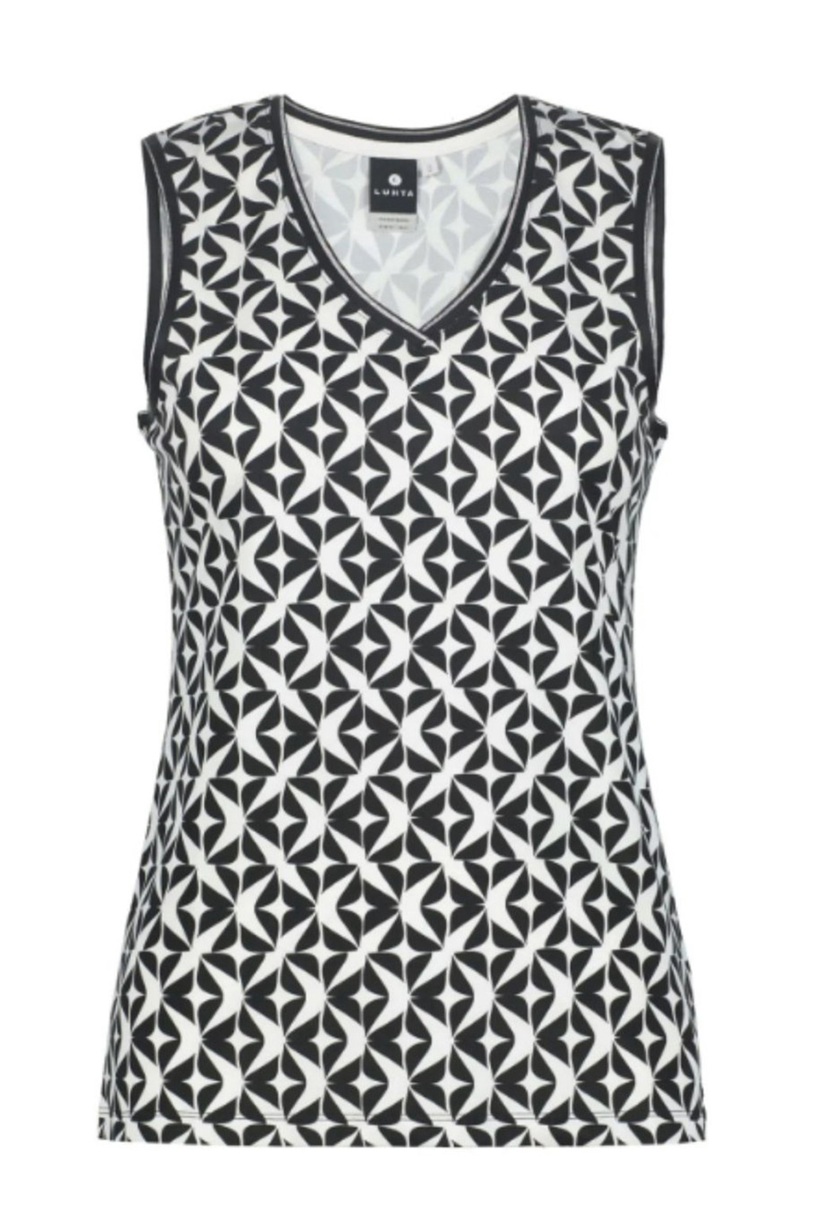 Tennis dames singlet zwart