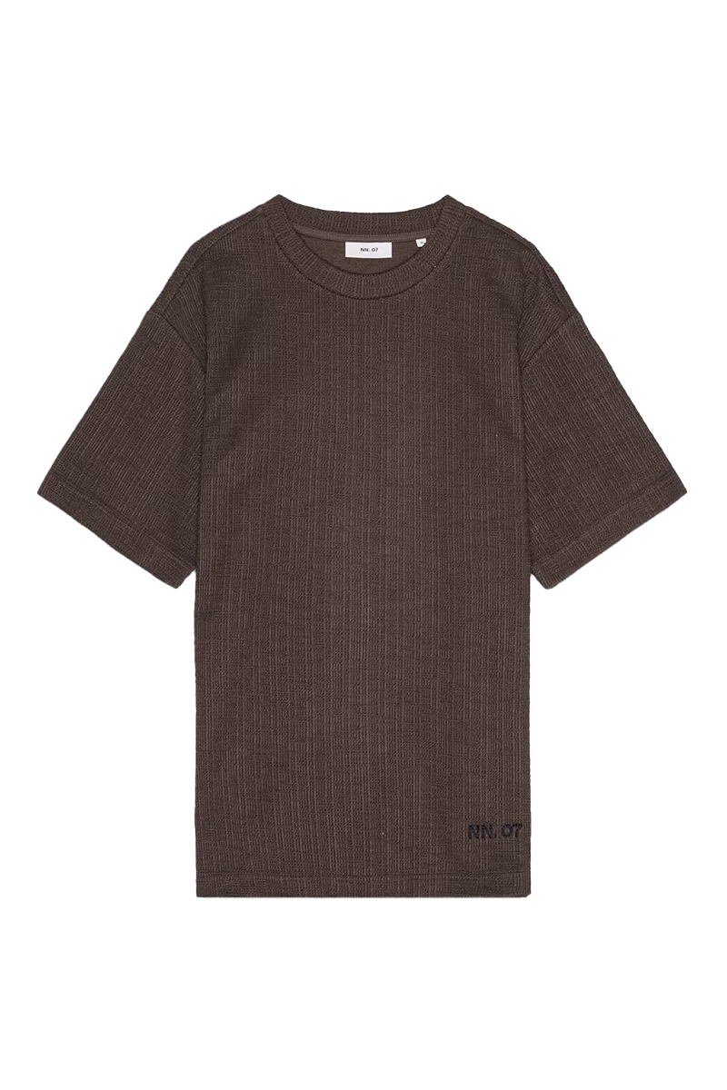 Heren t-shirt kortemouw bruin