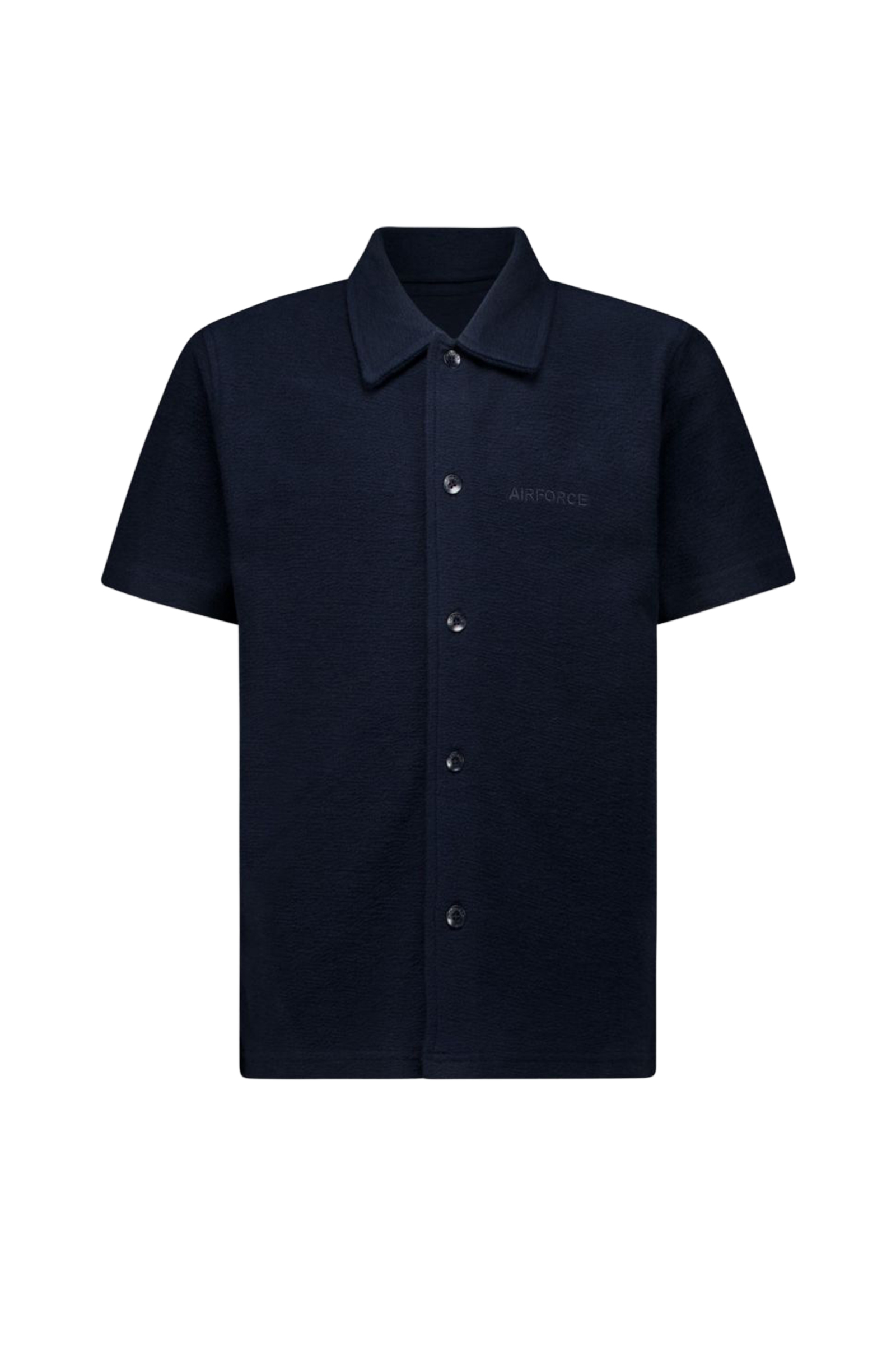 Jongens overhemd korte mouw blauw