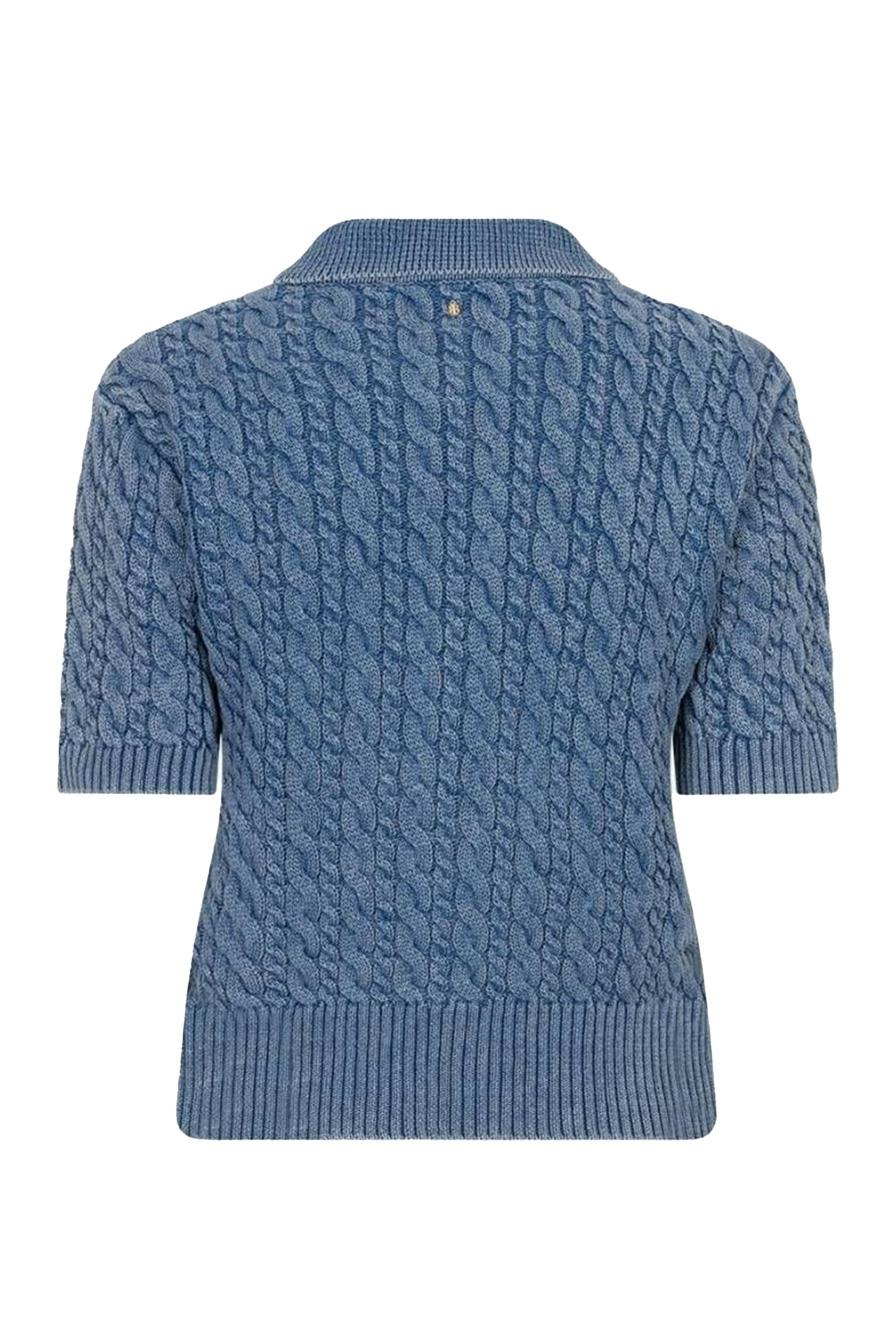 Dames polo blauw