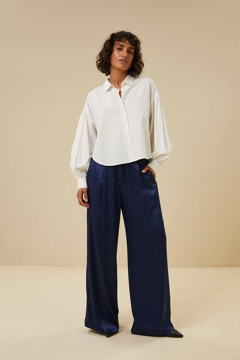 Dames broek blauw
