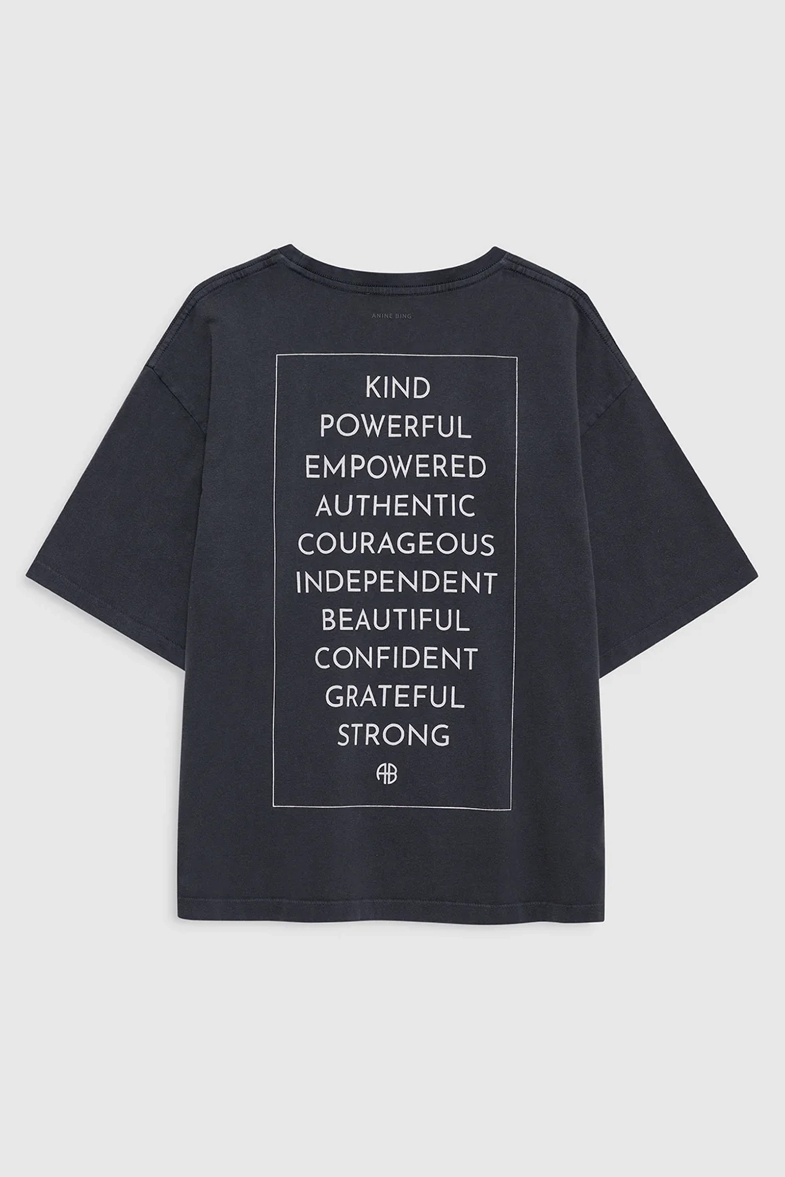 Anine Bing Rudy tee empowerment Zwart-1 4