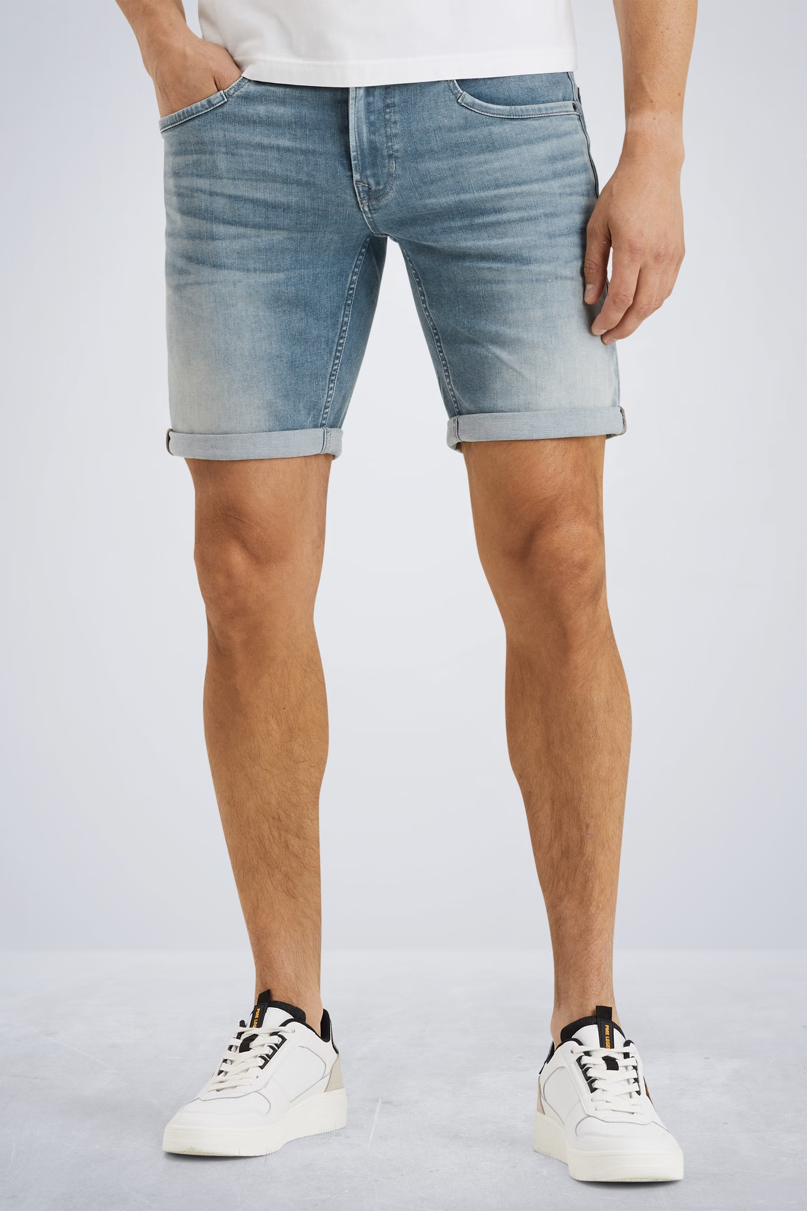 Heren short grijs