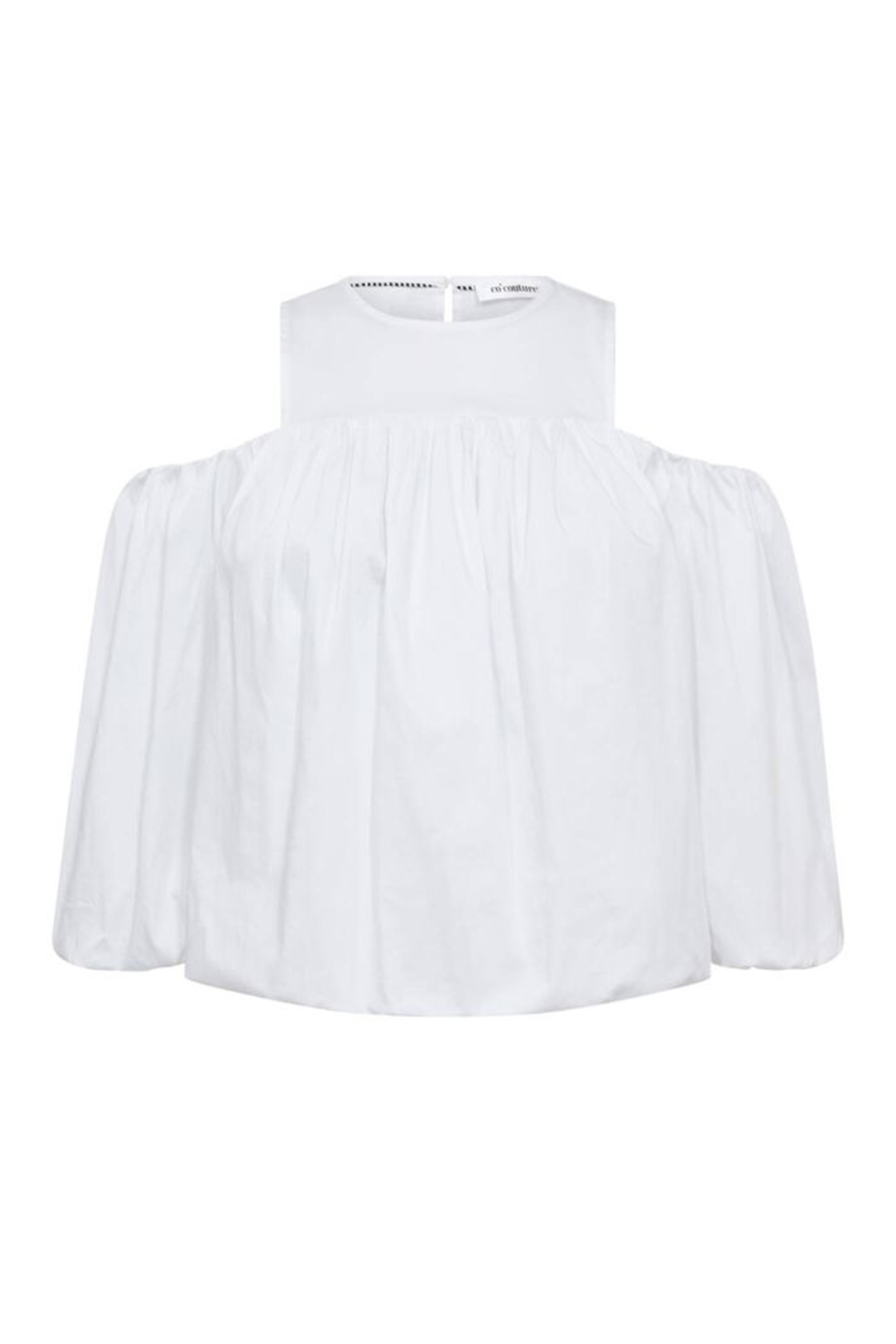 Dames blouse korte mouw wit
